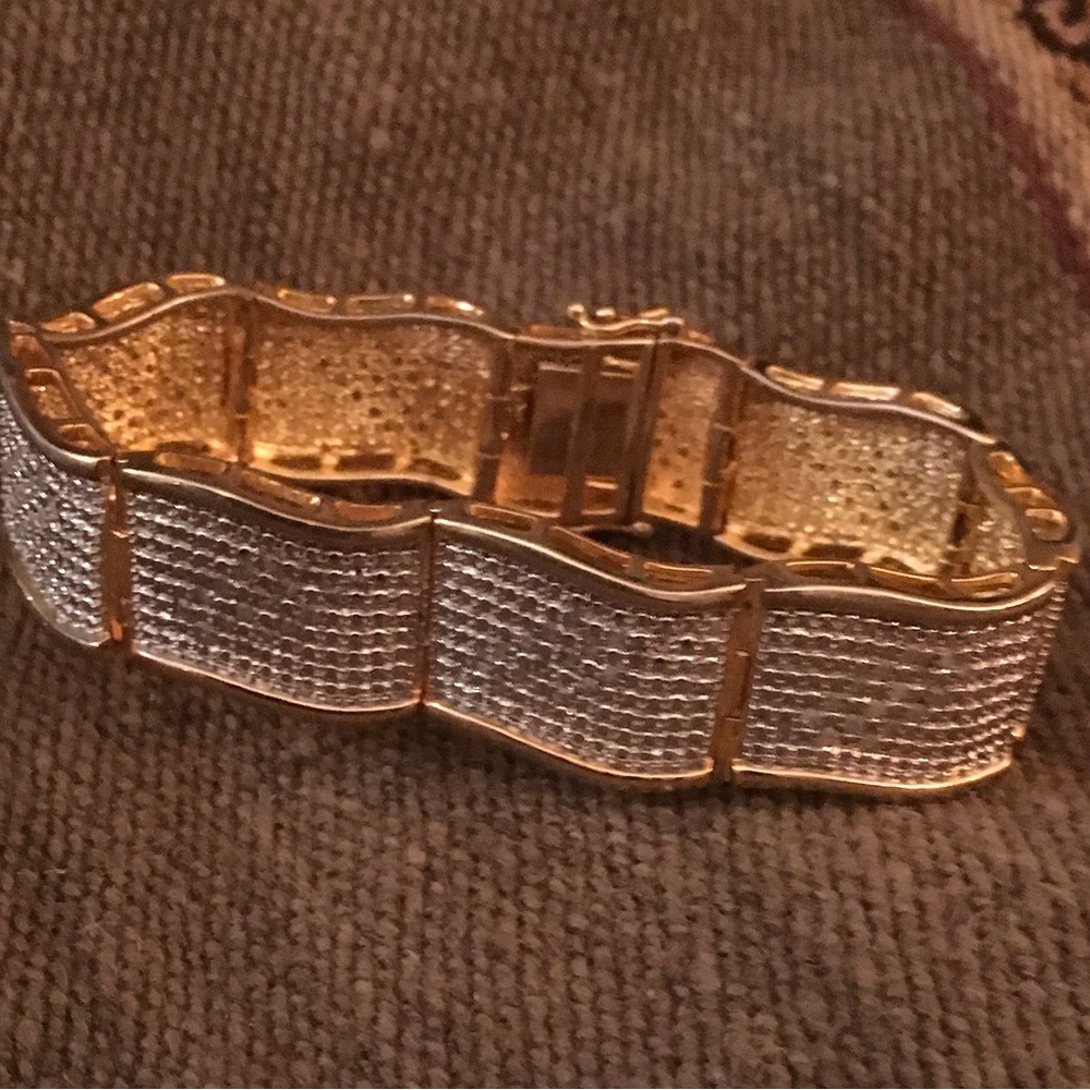 Elegant Gold and Silver Bracelet